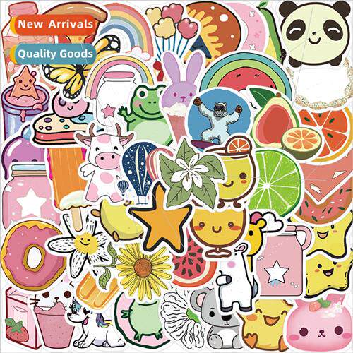 50 cute little fresh graffiti stickers decorative guitar not