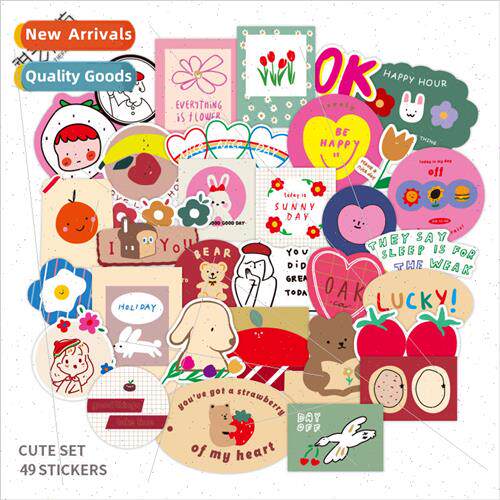 Korean  of the cartoon cute gummy bears rabbit handbook stic