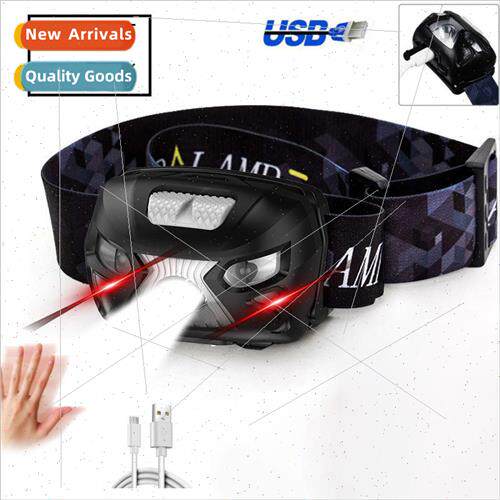 COB sensor headlamp running sports strong light camping hiki