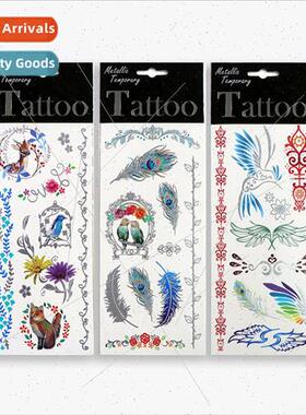 Cartoon tattoo sticker set waterproof cute animal dinosaur d