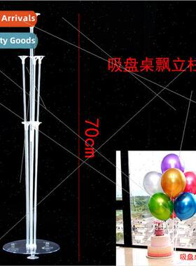 Transparent suction cup model table floating stand birthday