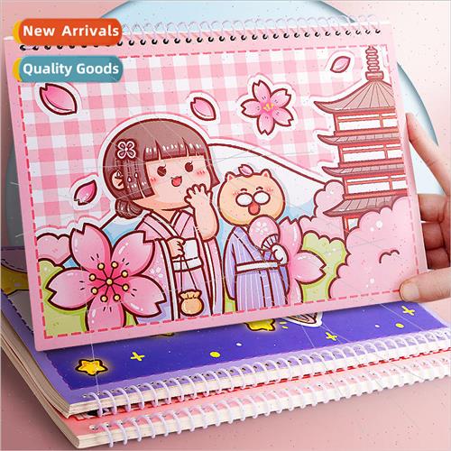 Small potato release book A4 simple tape stickers coil book