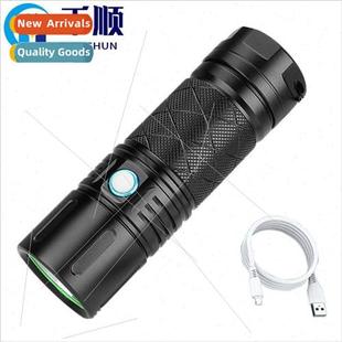 light LED lighting New USB flashlight strong rechargeable
