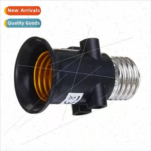 E27 Lamp Adapter 4A PBT Fireproof Socket with Plug EU AC100-