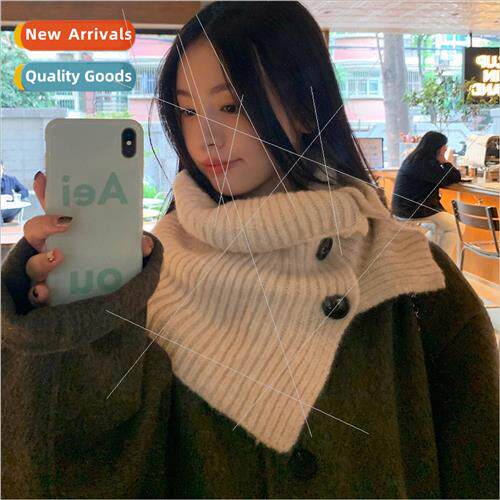 Korea retro warm neck scarf female autumn and winter hundred