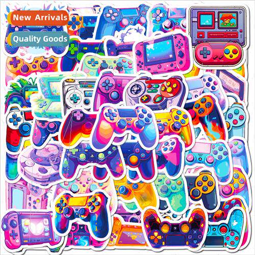 New 50 game console stickers SHEIN dazzle color cartoon game
