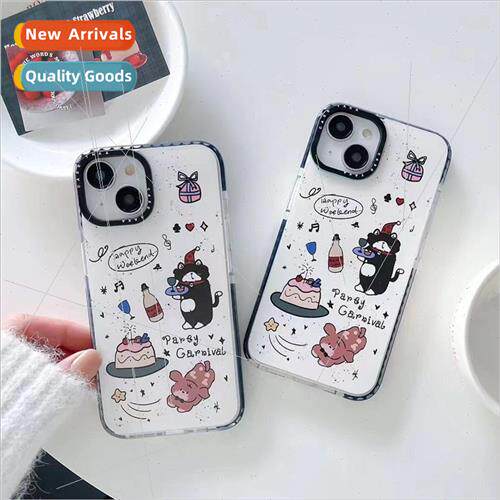 Niche ins Christmas Kitten Party 适用 iPhone12/13 Apple 14 P