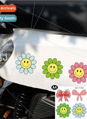 Car personalized body stickers cover scratches bow bow sunfl