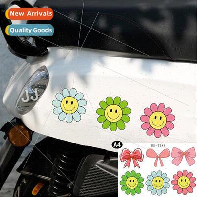 Car personalized body stickers cover scratches bow bow sunfl