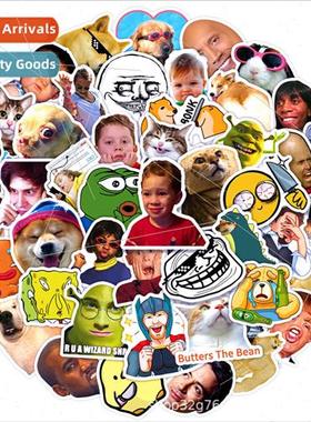 100 Funny Emoji Stickers Helmet Computer Laptop Electric Veh