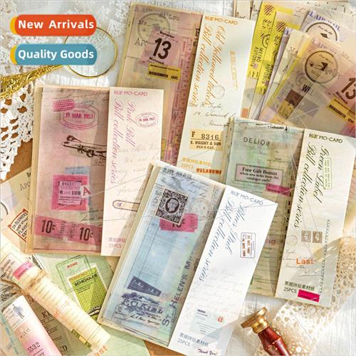 Stamp material paper ticket album series vintage salt handbo