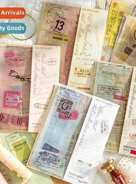 Stamp material paper ticket album series vintage salt handbo