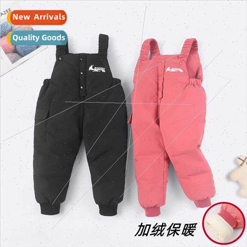 2023 new baby padded backpack pants thickened jumpsuit fall