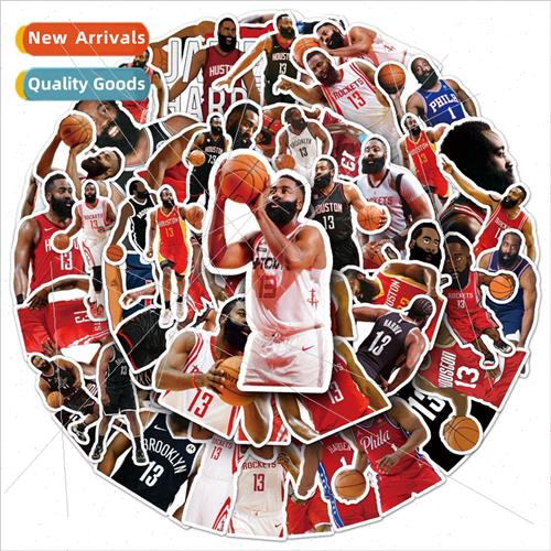 50 pcs of Harden NBA basketball star star surrounding sticke