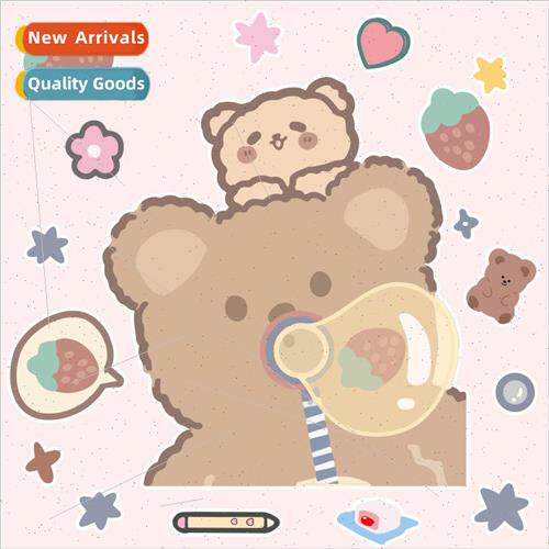 A3 luggage stickers cute cartoon running bubble bear suitcas