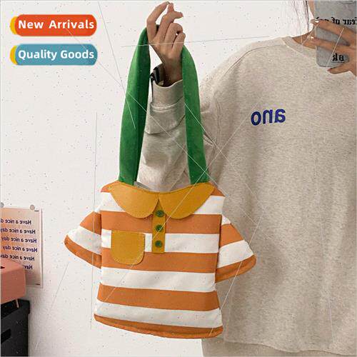 Korea fashion striped cute 适用eign  shoulder bag 2022 perso