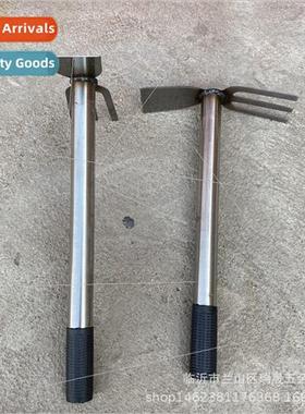 Stainless Steel Handle Two Heads Busy Two Heads Hoe Rake Far
