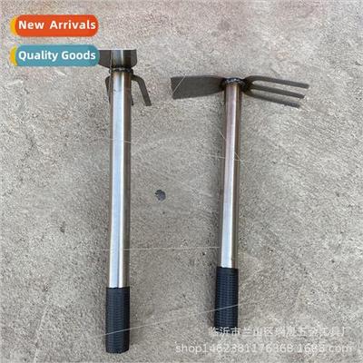 Stainless Steel Handle Two Heads Busy Two Heads Hoe Rake Far