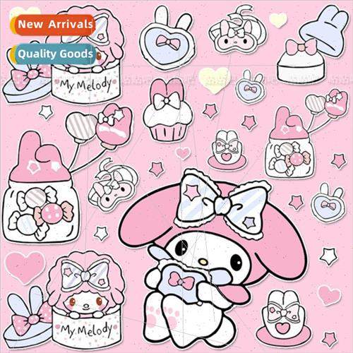 Cartoon cute Melody electric car motorcycle stickers luggage