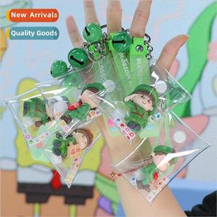 cartoon pvc bag patriotic rope teenager doll New keychain