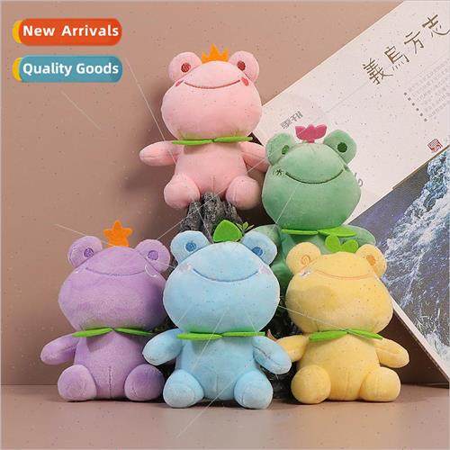 Plush new colorful frog pendant cartoon cute couple keychain