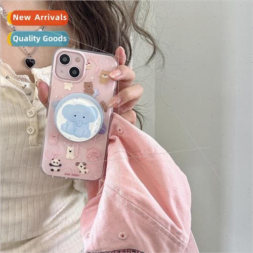 Magnetic Elephant Stand 适用 iPhone12 Cute Animal 13/14ProMa
