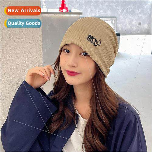 ght personalized stacked hat female fall and winter sports w