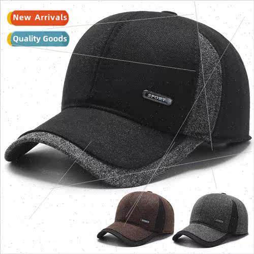 Elderly hat mens fall and winter baseball cap middle-aged wa