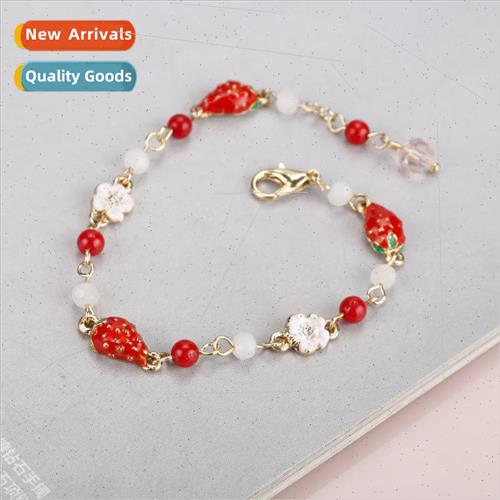 2019 Korea new cherry blossom strawberry bracelet female Mor