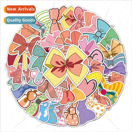 50 Bow Cute Graffiti Stickers ggage Scooter Tablet Car Carto