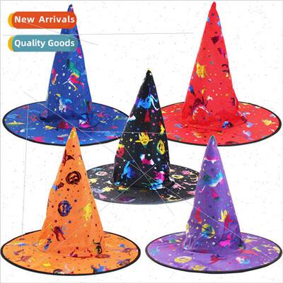 Halloween hat witch hat children adult masquerade cos magic