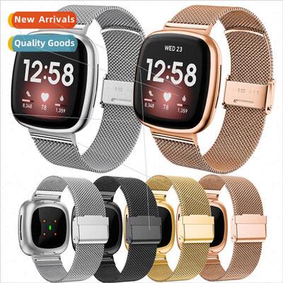 适用 fitbit versa3/fitbit sense carabiner milanese strap sta
