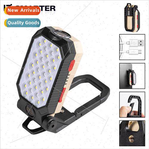 COB handheld work light USB rechargeable LED with magnet hoo