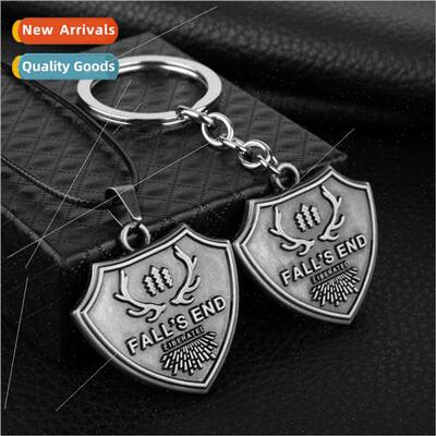 Game Peripherals FARCRY5 Crysis 5 Keychain Fall`s End Town