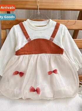 Female baby 1-6 years old princess dress 2023 autumn super c