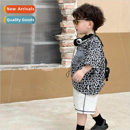 Childrens short-sleeved 2023 new summer Korean  of men and g