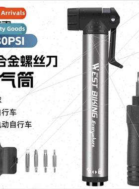 Bicycle Portable Emergency Pump MTB Road Bike Multifunctiona
