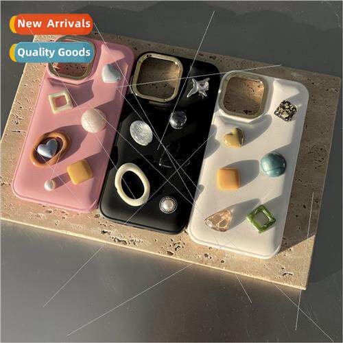Metal Bezel Stereo Gemstone 适用 Apple 14 Premium Sense iPho