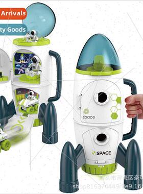 Large space manned rocket simulation model children early ed