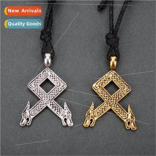 Popular Jewelry Vintage Viking Celtic Double Dragon Head Pen
