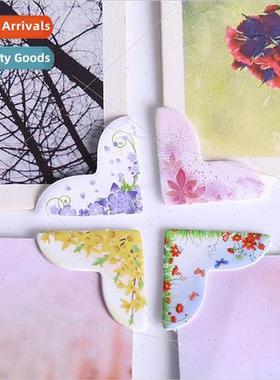 Love flowers corner stickers 24 pieces 6 optional DIY album