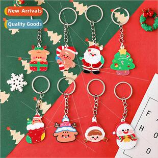 new Christmas elk acrylic keychain Christmas bag decoration