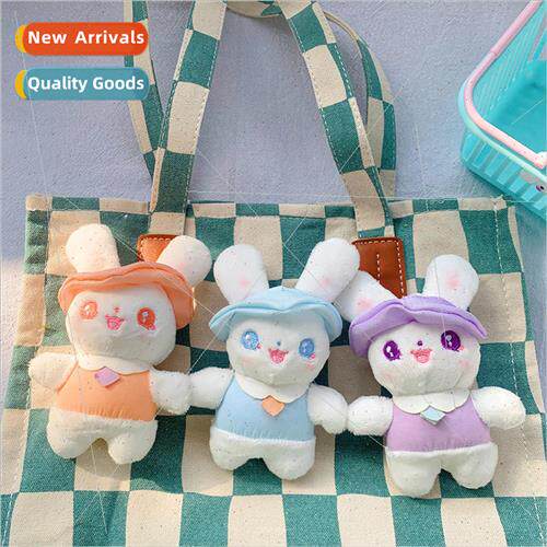 Cute gentleman rabbit plush bunny doll schoolbag pendant gir