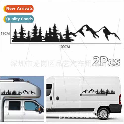 X-139 personalized decorative mountains woods body stickers
