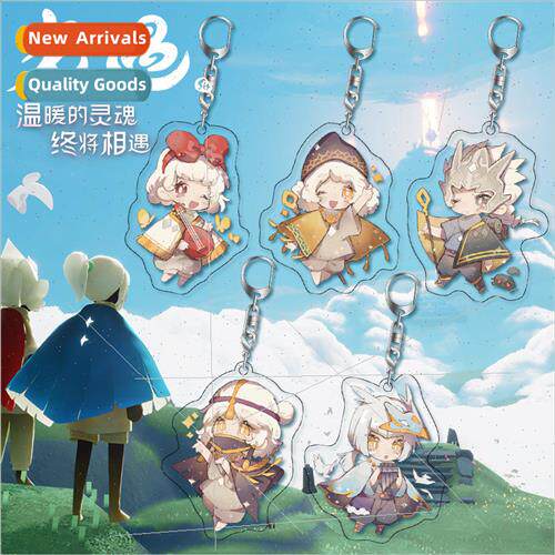 sky light encounter surrounding acrylic keychain game homo p