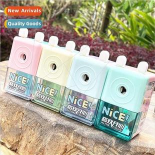 Students and children stationery schoolboy pencil sharpener