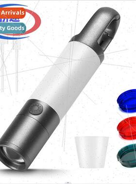 Strong Flashlight White Laser Tail Magnet Type-C Rechargeabl