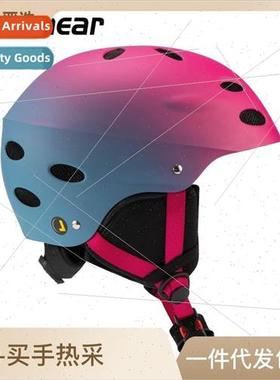 Gradient Color Ski Helmet Outdoor Adult Snow Helmet Helmet R