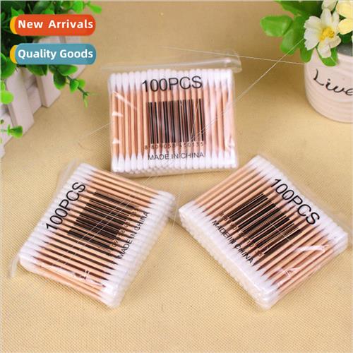 100pcs of disposable double-ended cotton swabs household cle