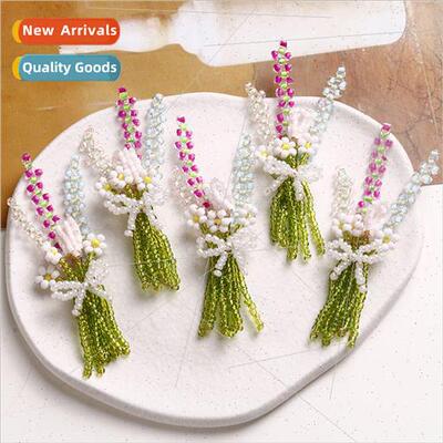 Sweet field  colorful splicing lavender bouquet diy handmade